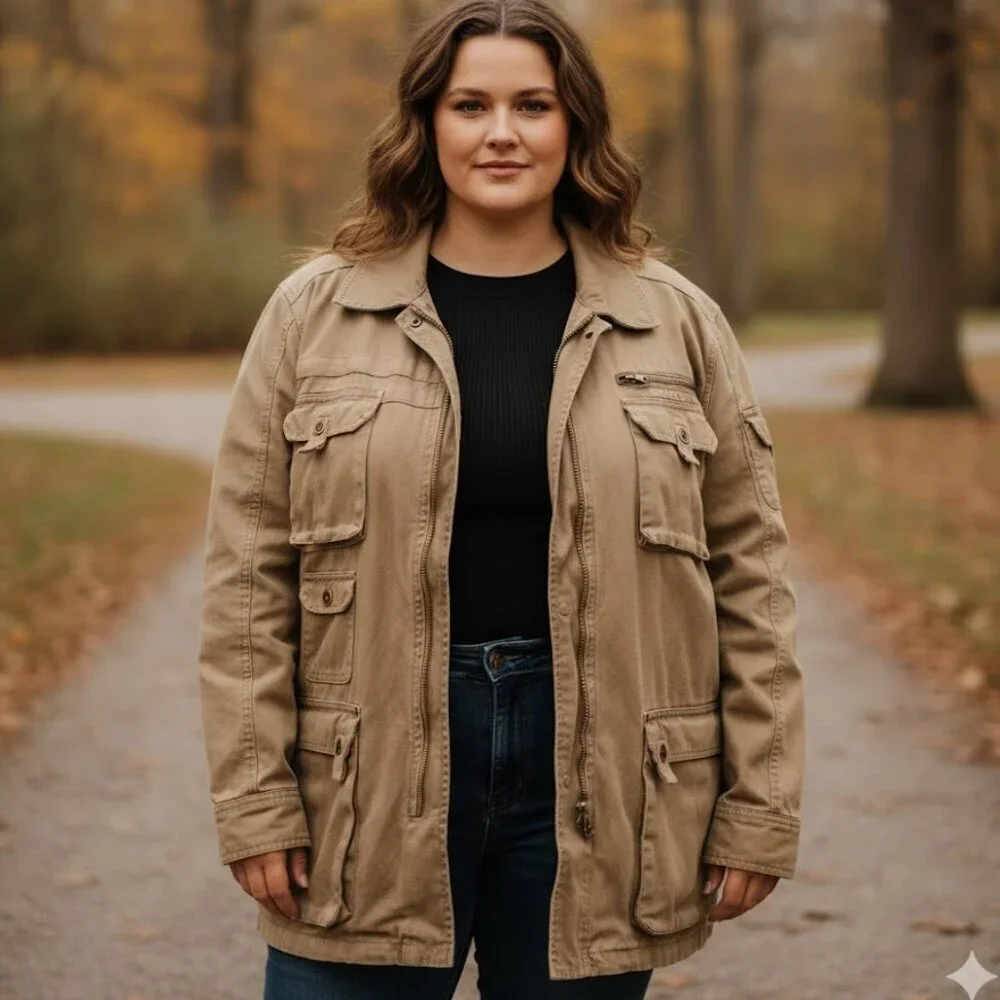 Oversized Utility Cargo Jacket 2xl Plenty of pockets! - Picture 1 of 6